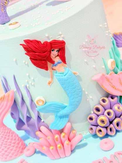 Ariel Mermaid Tails Cake