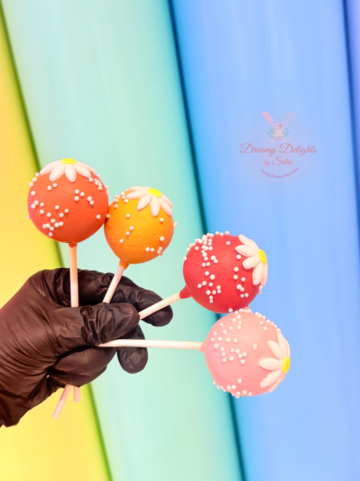 Autumn Boho Flower Cakepops