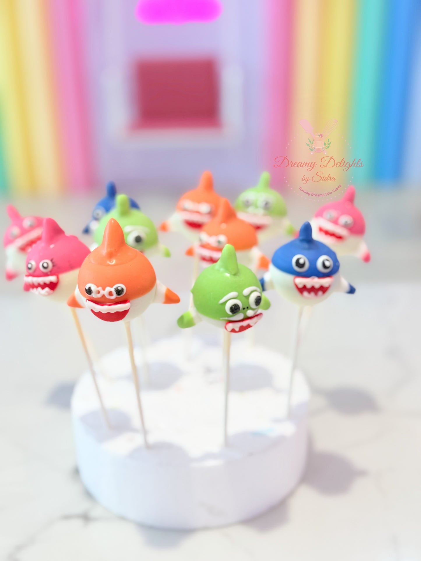 Baby Shark Cake Pops
