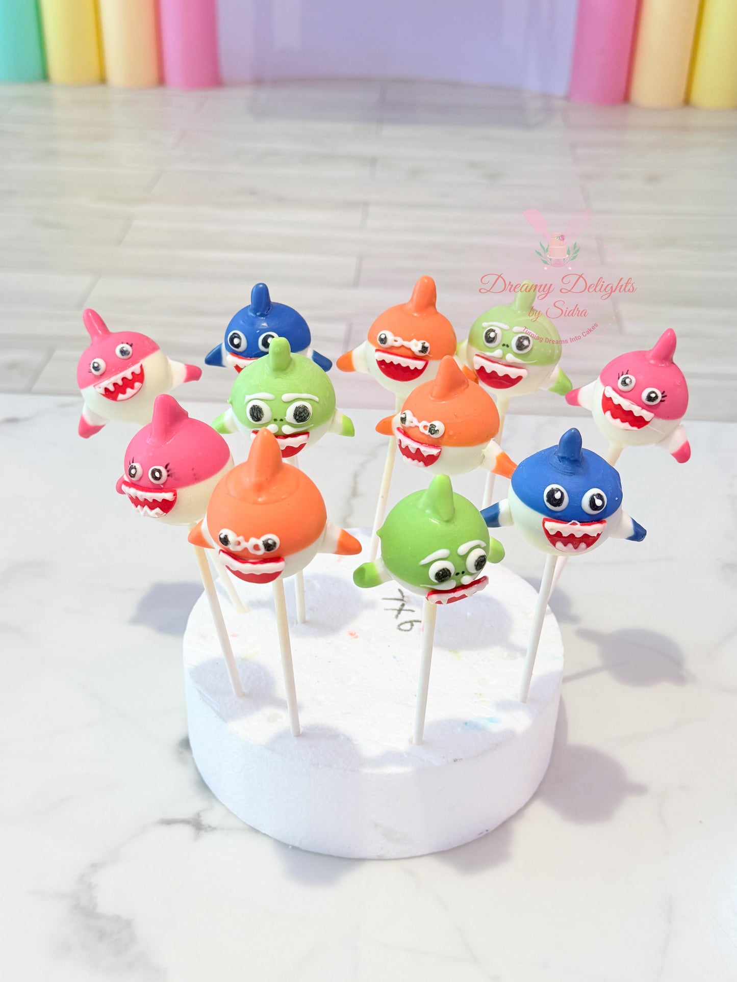 Baby Shark Cake Pops