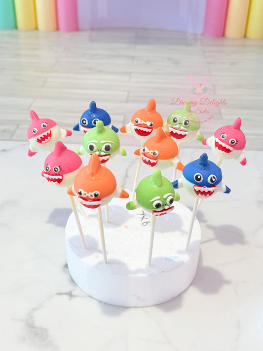 Baby Shark Cake Pops