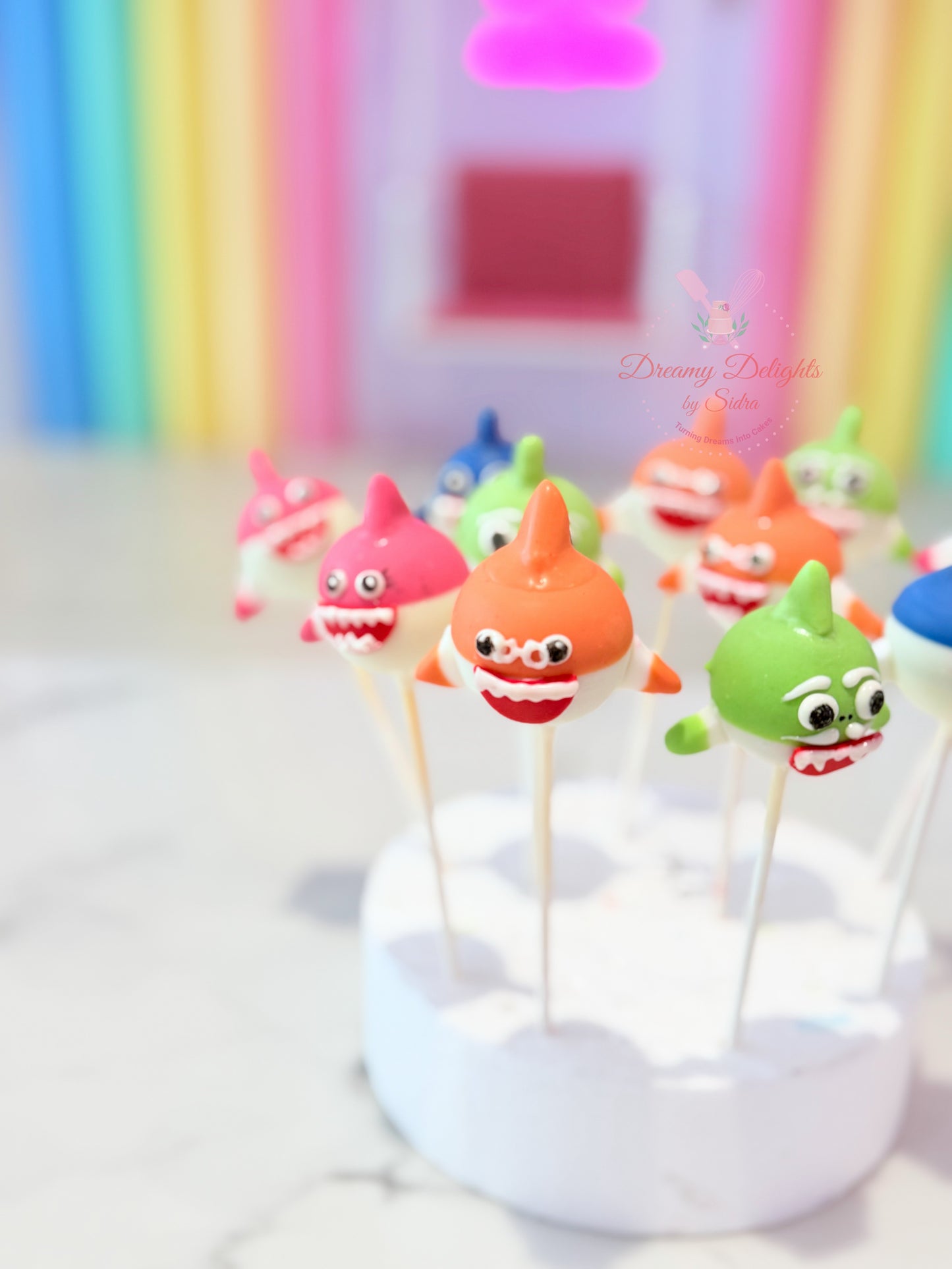 Baby Shark Cake Pops