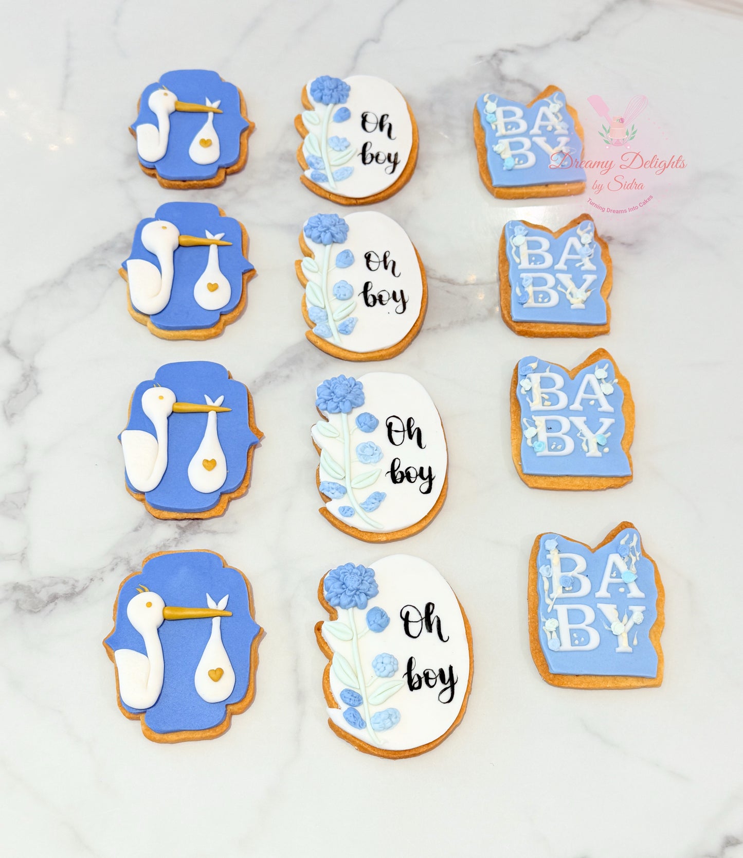 Elegant Baby Shower Cookies