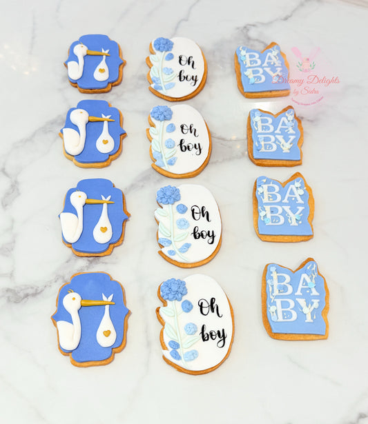 Elegant Baby Shower Cookies