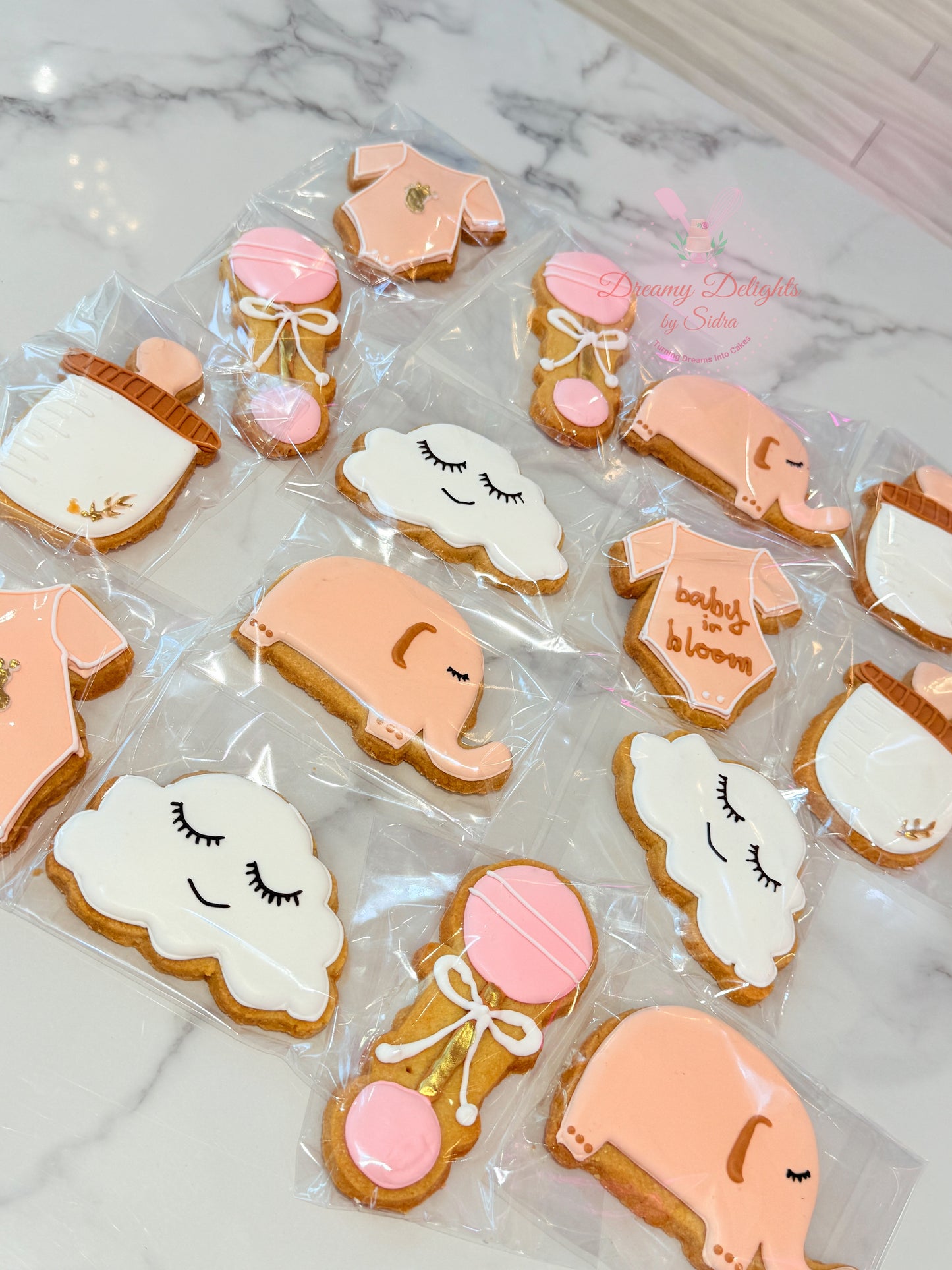 Baby Shower Elephant Cookies