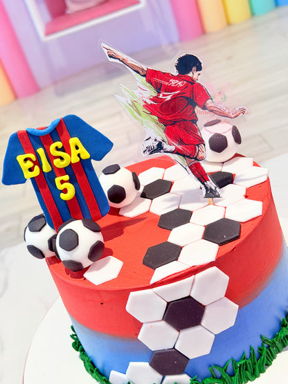 Barcelona Football Birthday Cake
