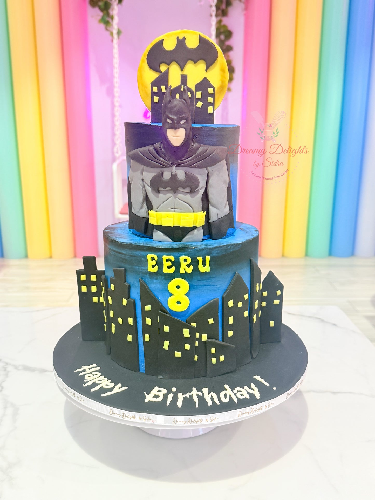 Batman Superhero Theme Cake
