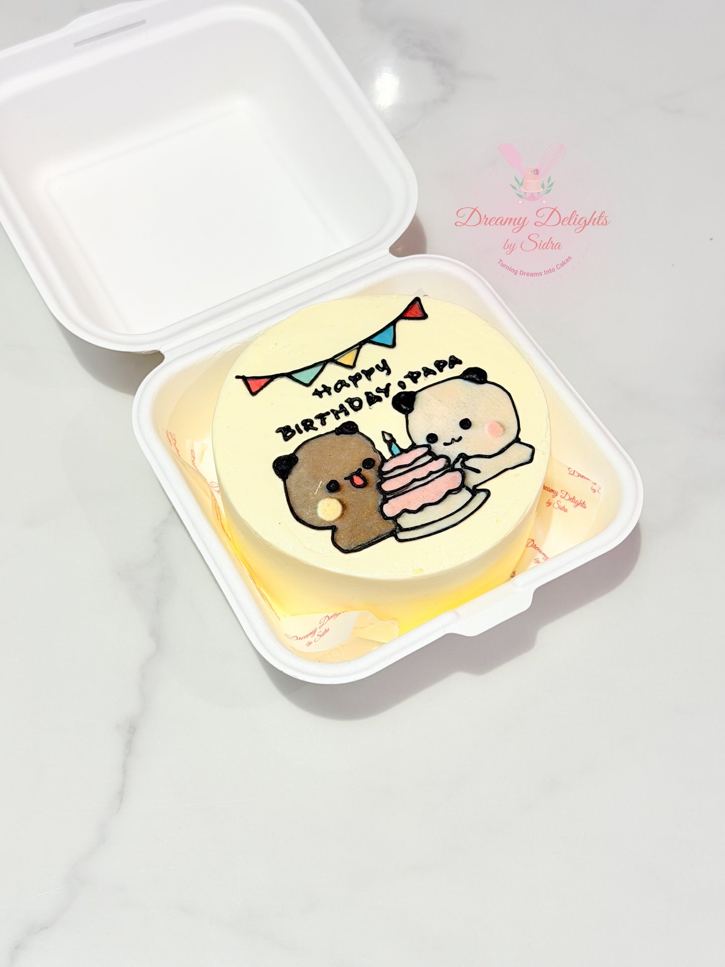 Bento cake Dubai panda bento cake cute birthday mini cake