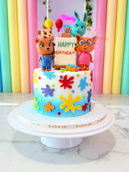 Bimi Boo and friends cake in Dubai kids girls birthday themed custom cake