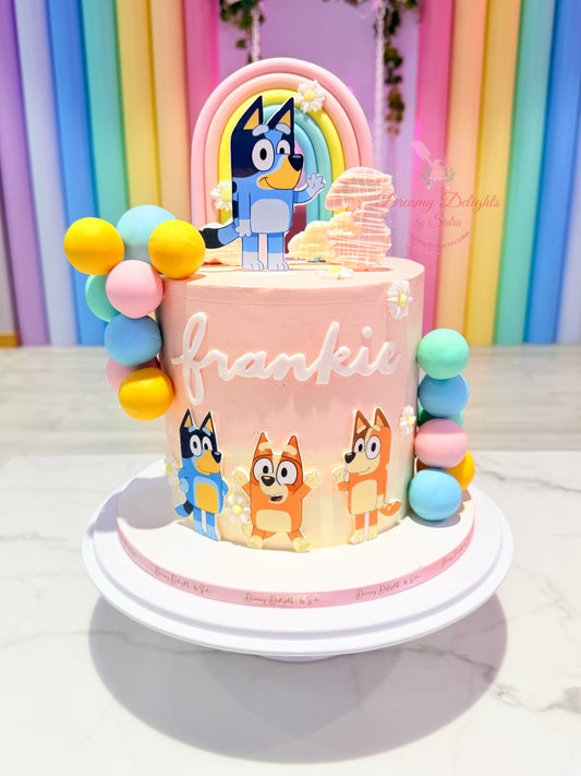 Bluey birthday cake for girls Dubai