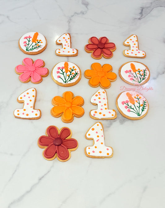 Boho Flower Cookies