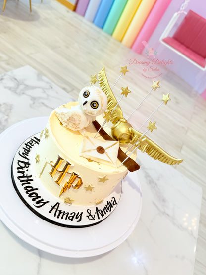 Harry Potter Theme Birthday Cake
