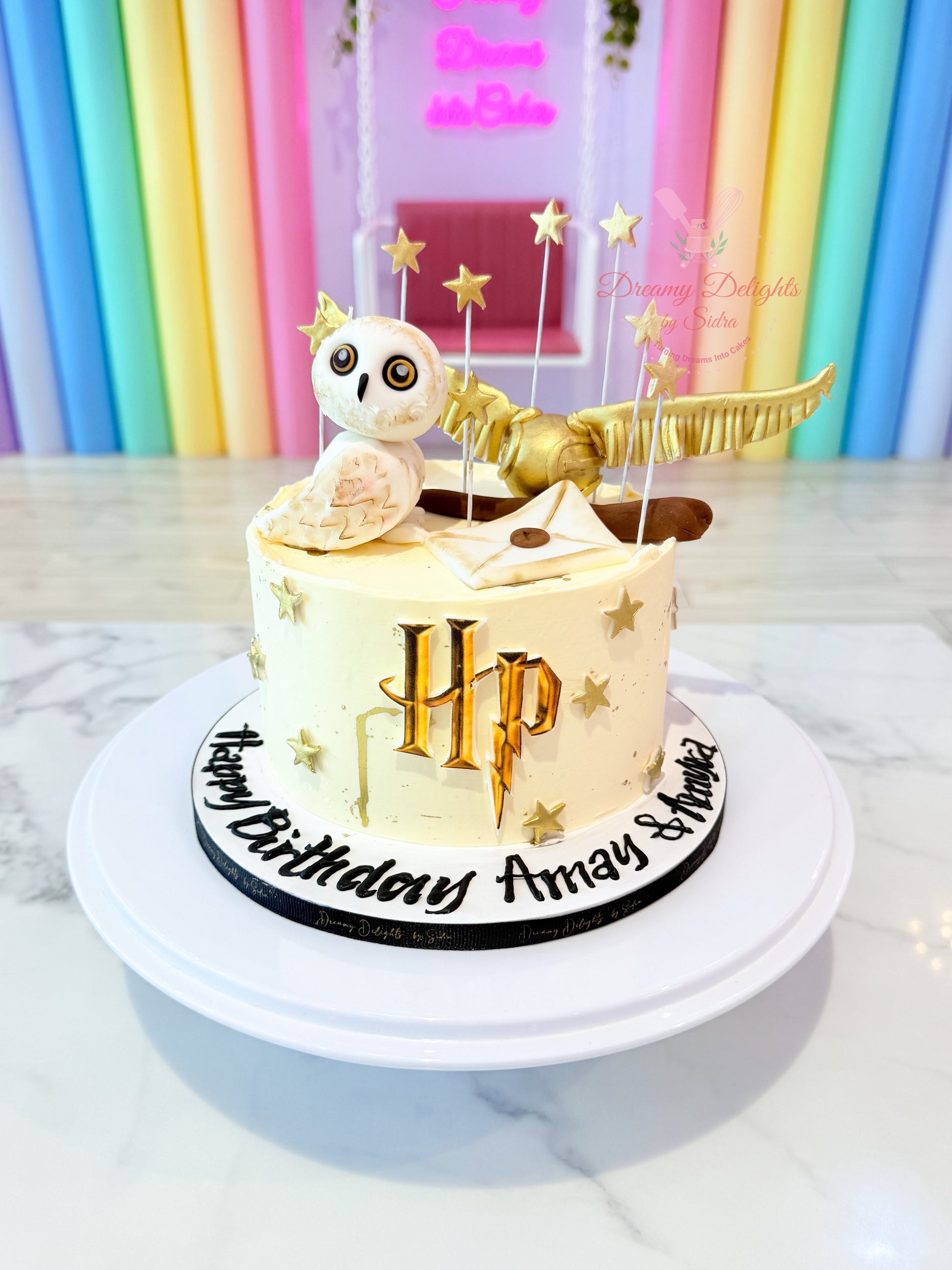 Boys birthday cake wizard theme, kids cake for boy Dubai custom fantasy design