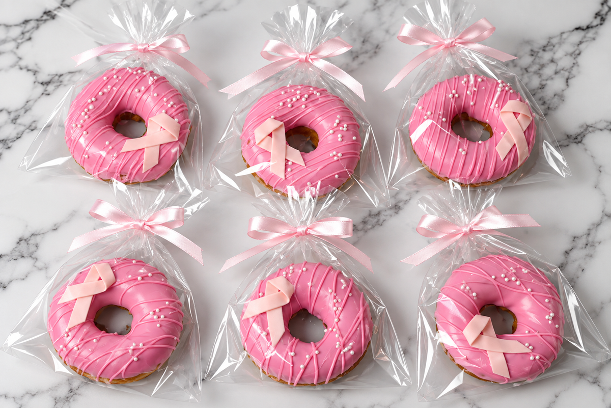 Breast Cancer Awareness Mini Donuts