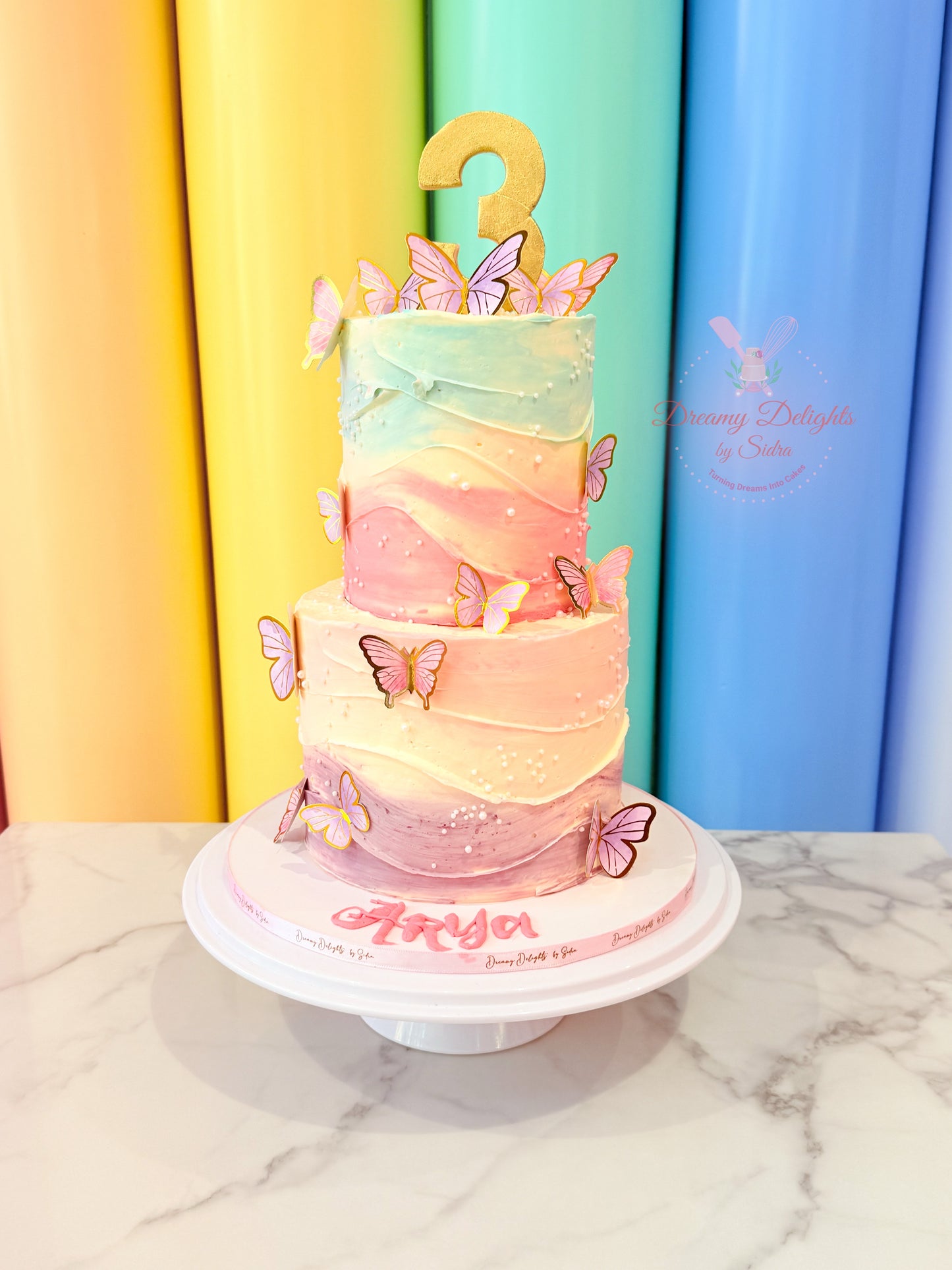 Butterfly Birthday Cake