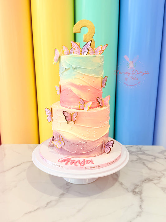 Butterfly Birthday Cake