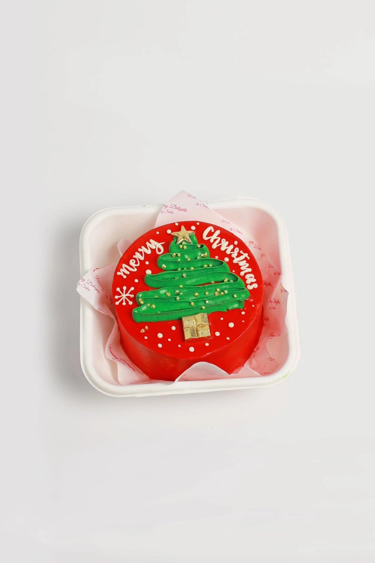 Christmas tree bento cake