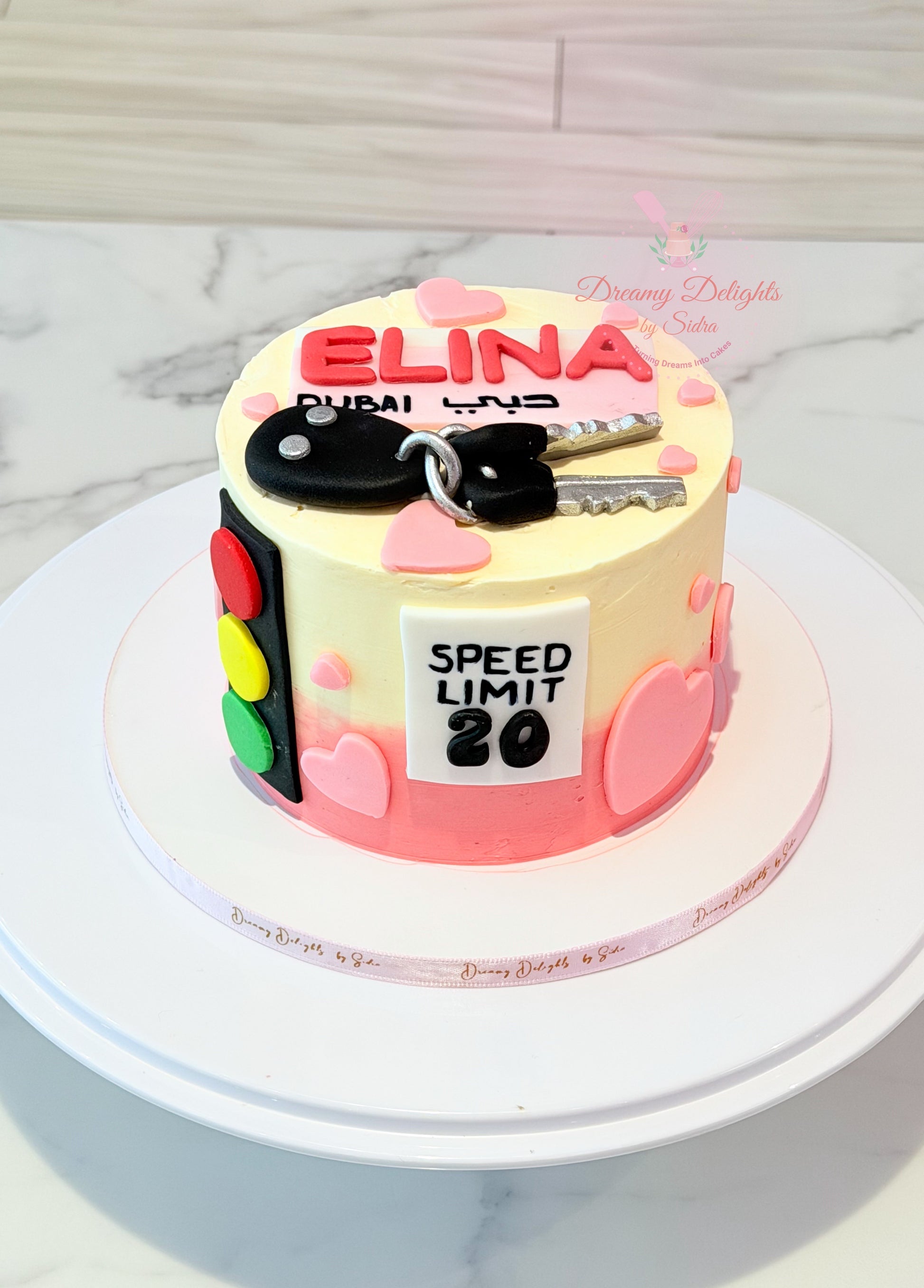 Car keys cake custom fondant birthday cake in Dubai