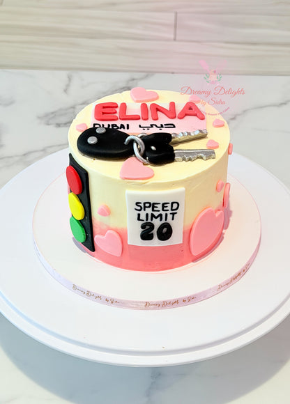 Car keys cake custom fondant birthday cake in Dubai