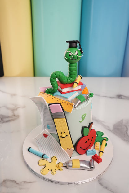 Caterpillar School Cake