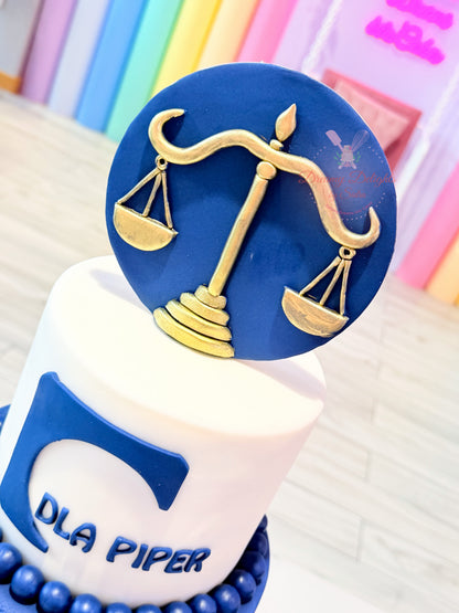 Elegant Corporate Anniversary Cake