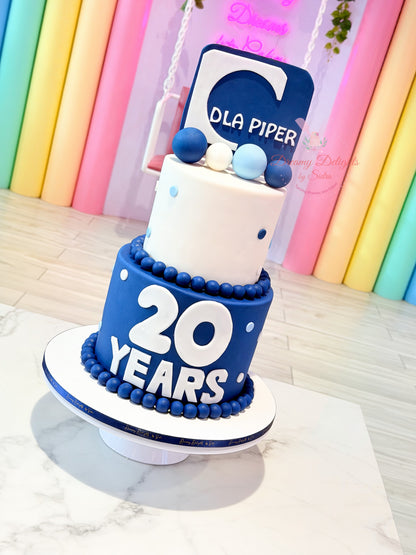 20 Years Corporate Celebration Cake