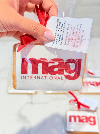 Custom Corporate Logo Cookies