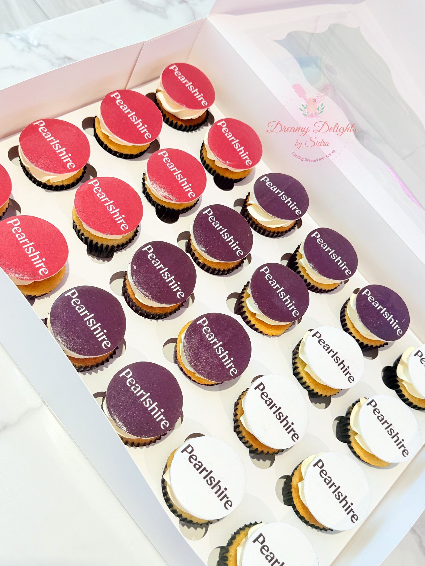 Corporate Logo Cupcakes
