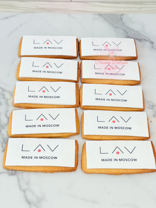 Custom Corporate Logo Cookies