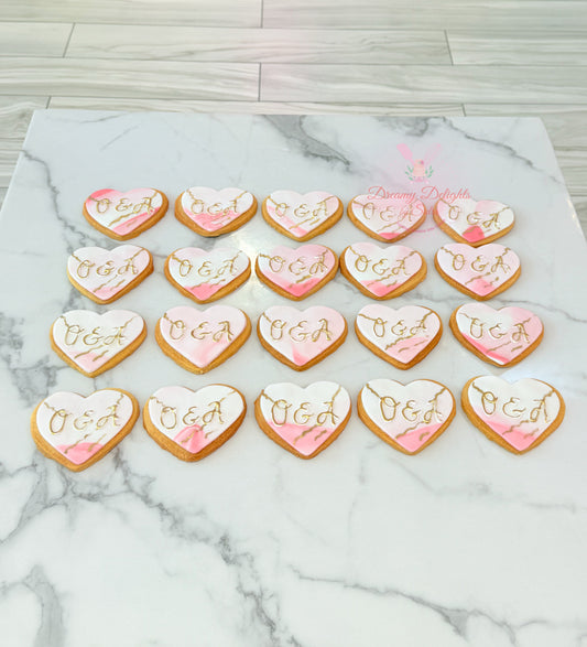 Couple Heart Cookies