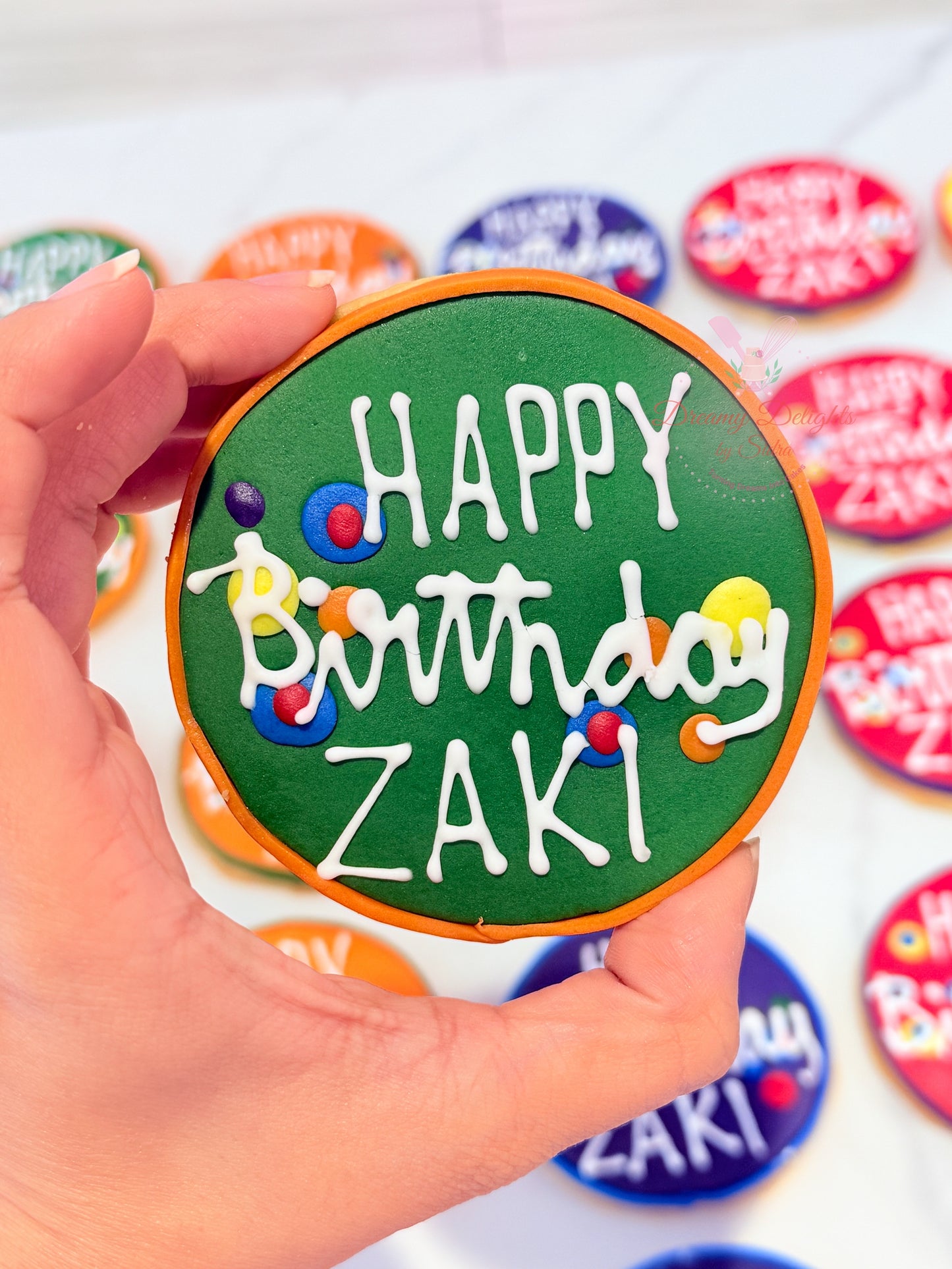 Happy Birthday Name Cookies