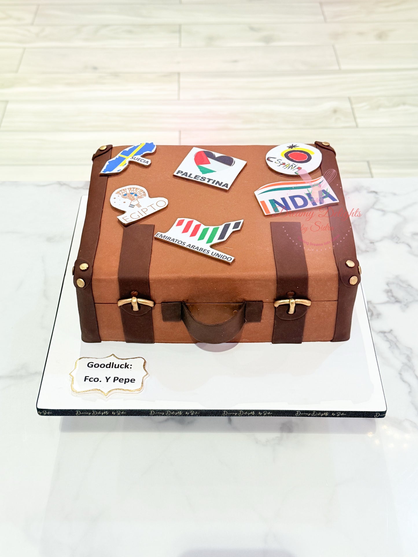 Travel Suitcase Cake