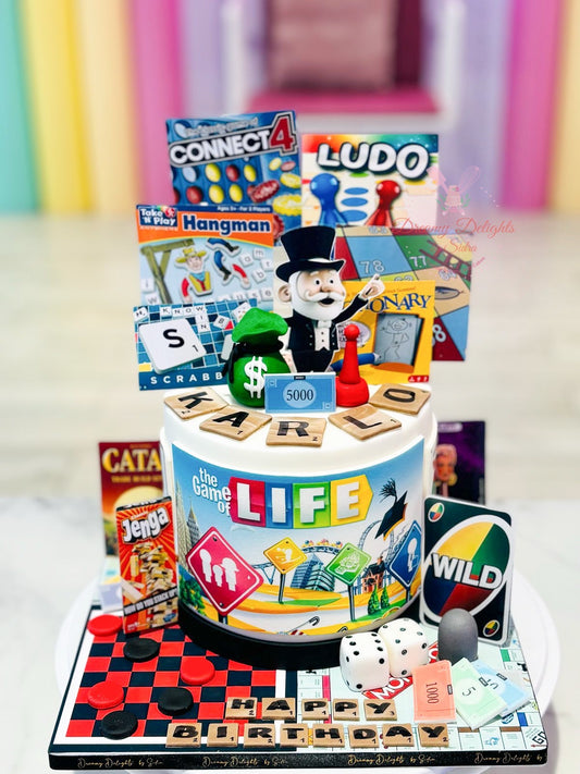 Board Games Cake