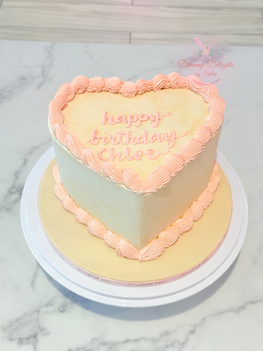 Vintage Heart Cake
