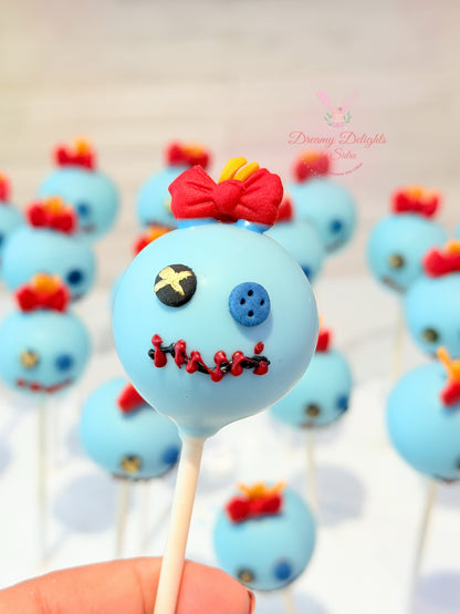 Cute monster themed cake pops with creative design in Dubai