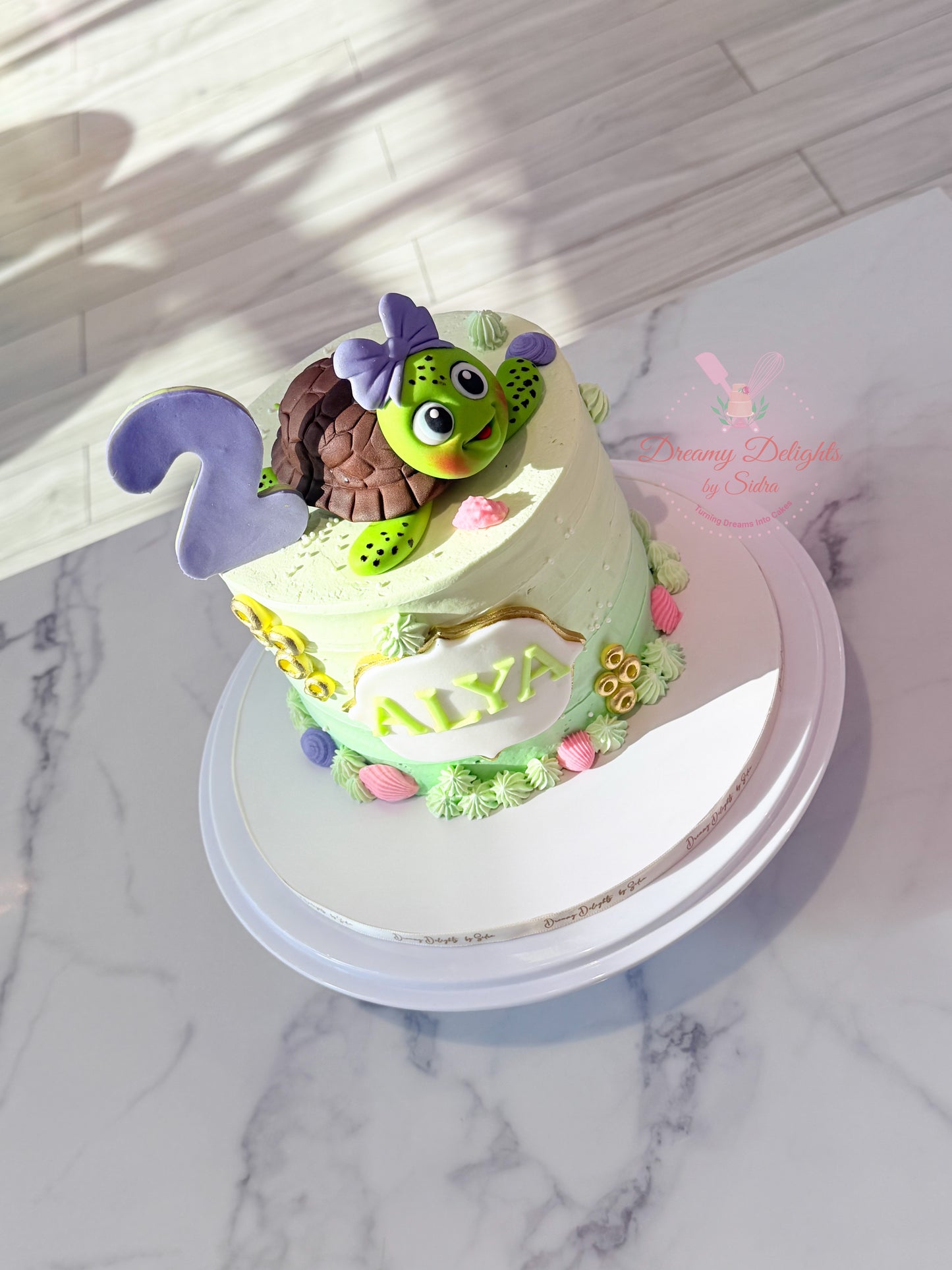 Cute Turtle Birthday Cake