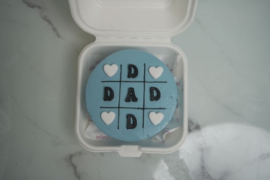 DAD Bento Cake for Father's Day 2026 with custom dad-themed design and Father's Day cake delivery in Dubai