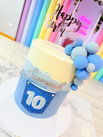 Denim Jeans Pocket Cake