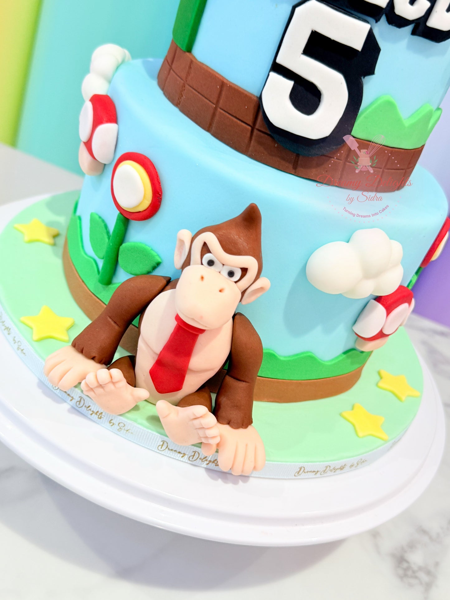 Donkey Kong and Super Mario Cake