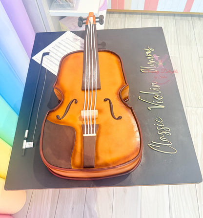 Violin Birthday Cake