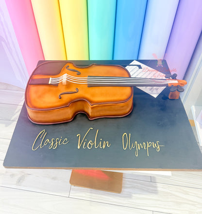 Violin Birthday Cake