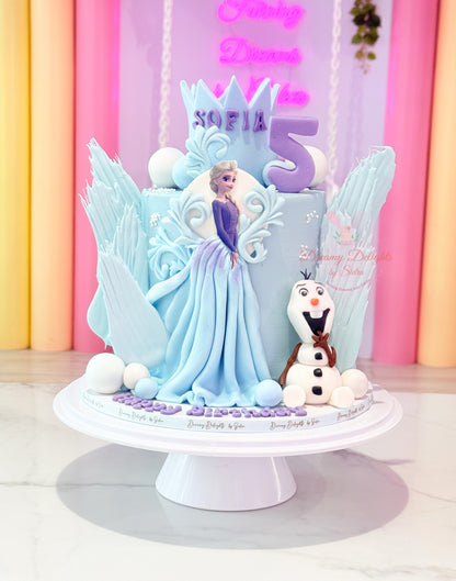 Elsa Frozen theme Cake