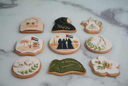 Elegant Emirati Women's Day Cookies