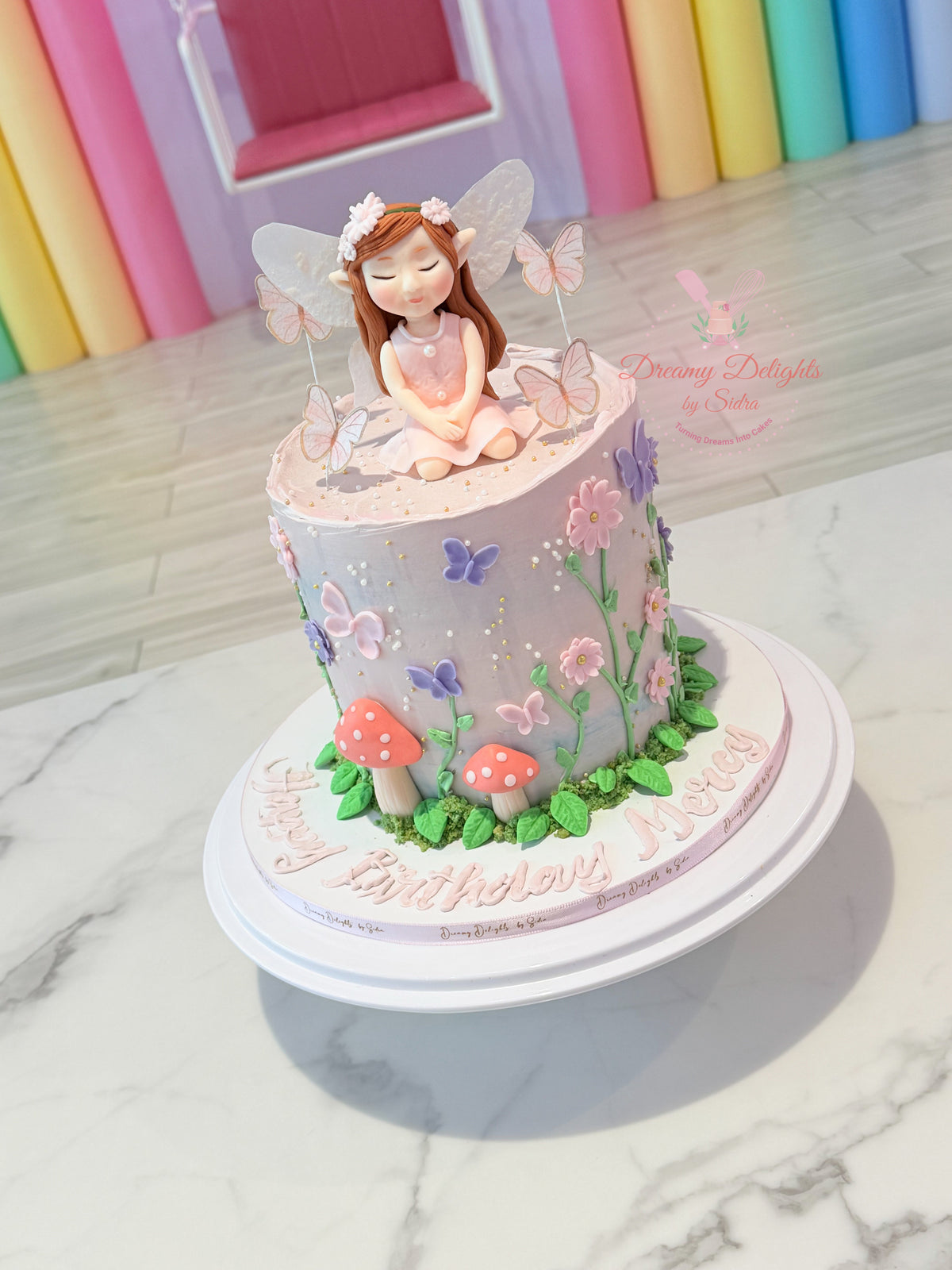 Pretty Fairy Garden Cake