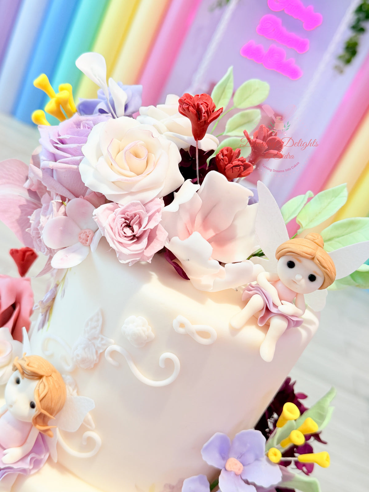 Fairy Garden Flower Cake