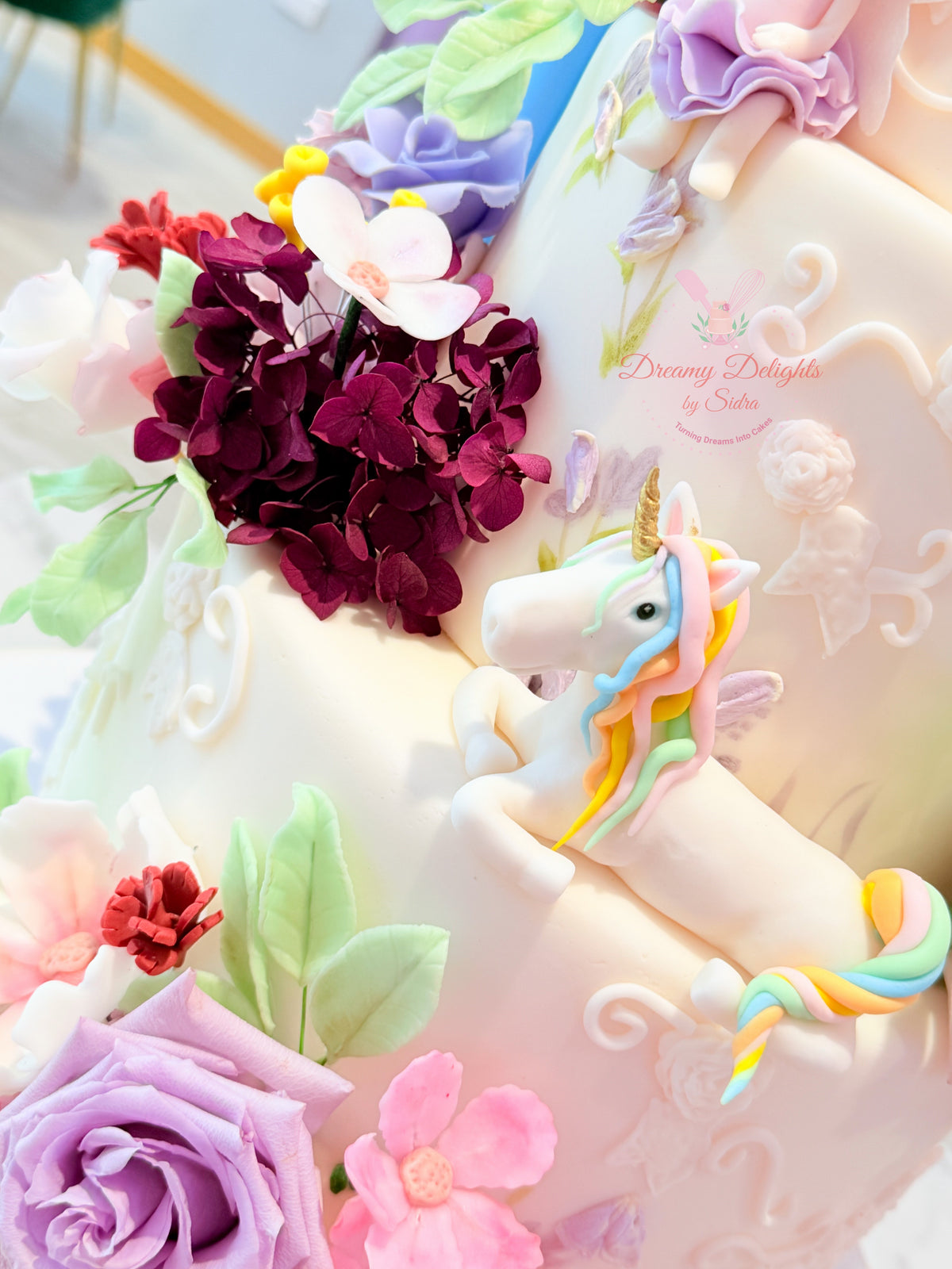 Fairy Garden Flower Cake