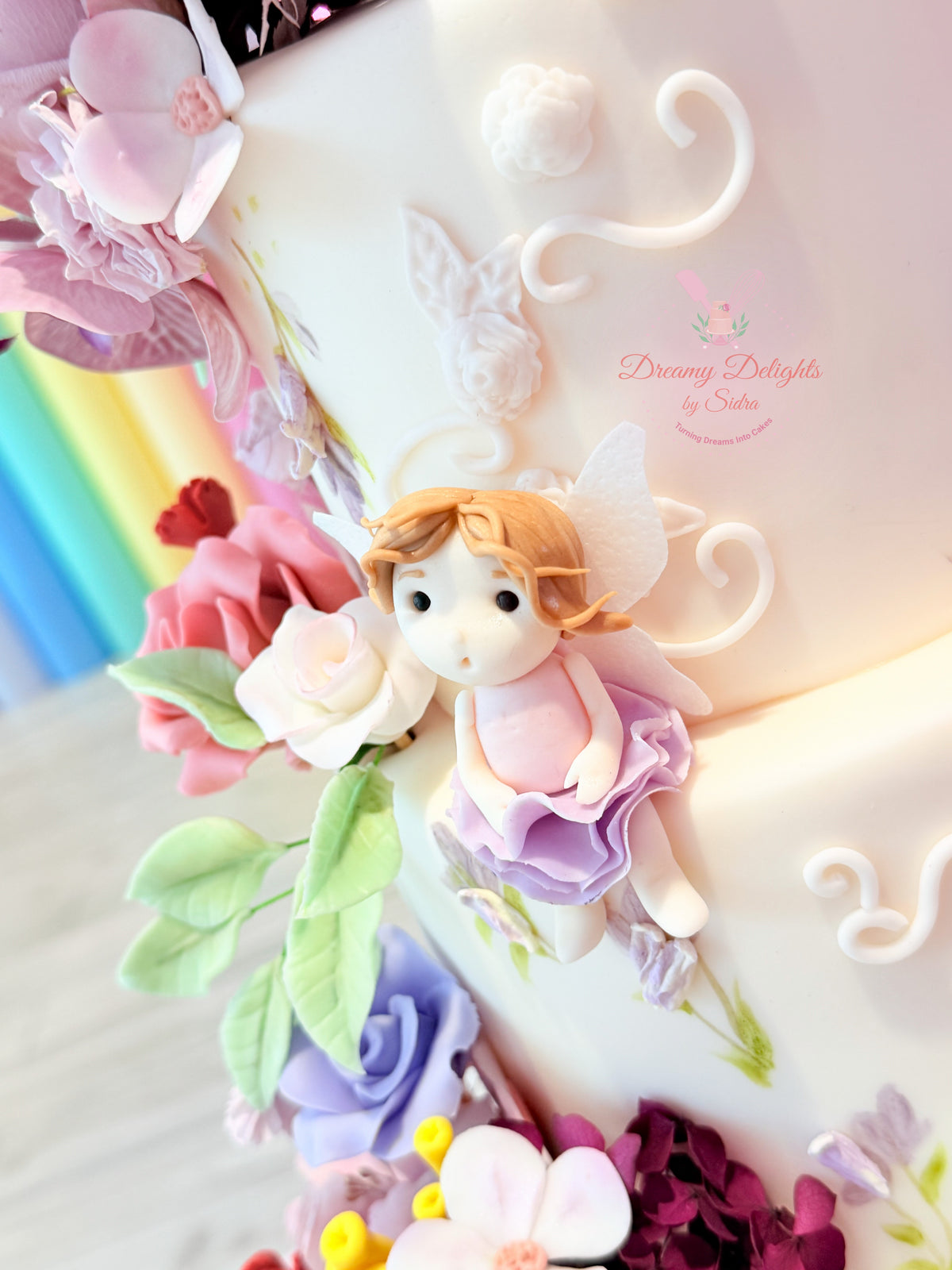 Fairy Garden Flower Cake
