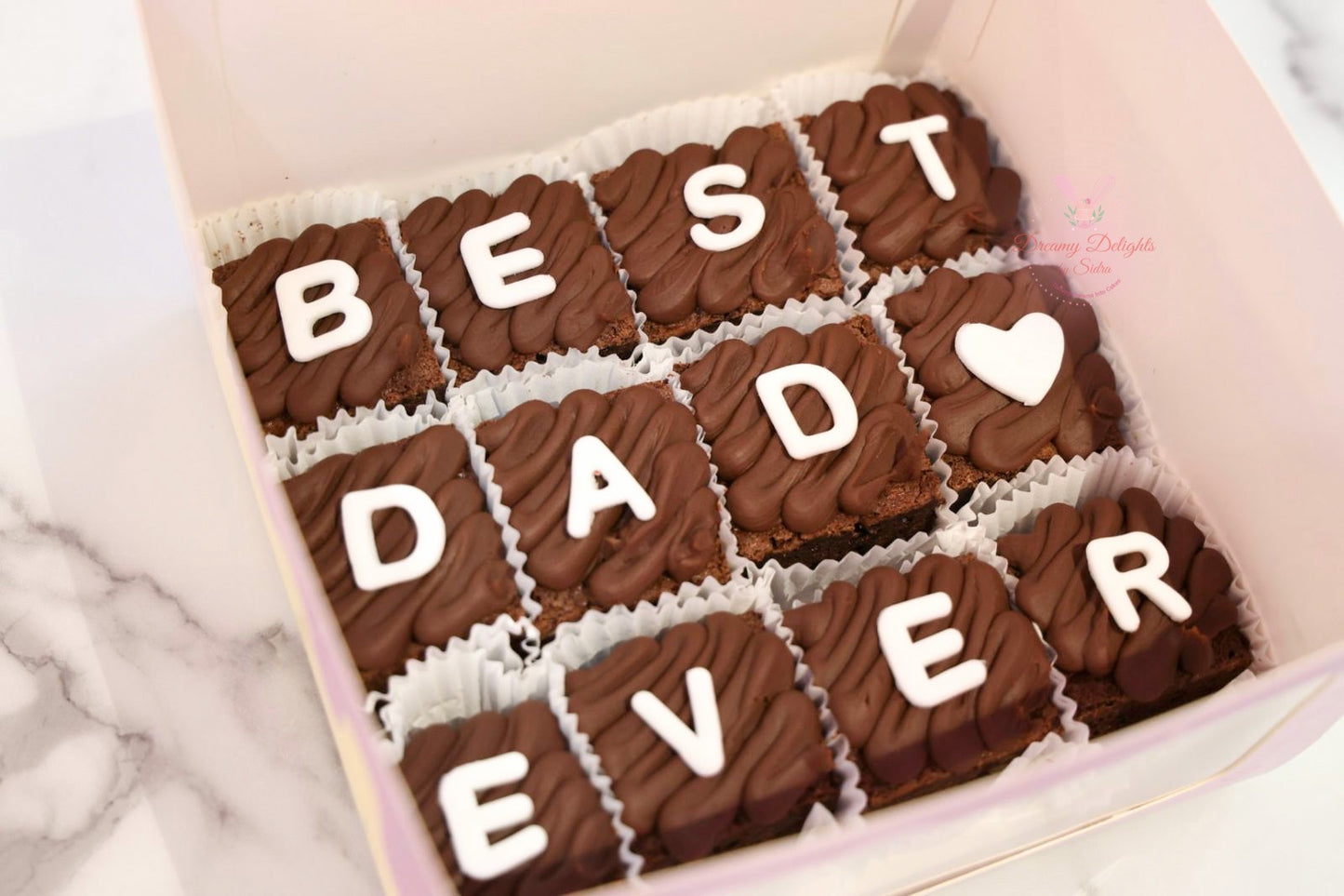 Best Dad Ever Brownie Set of 12