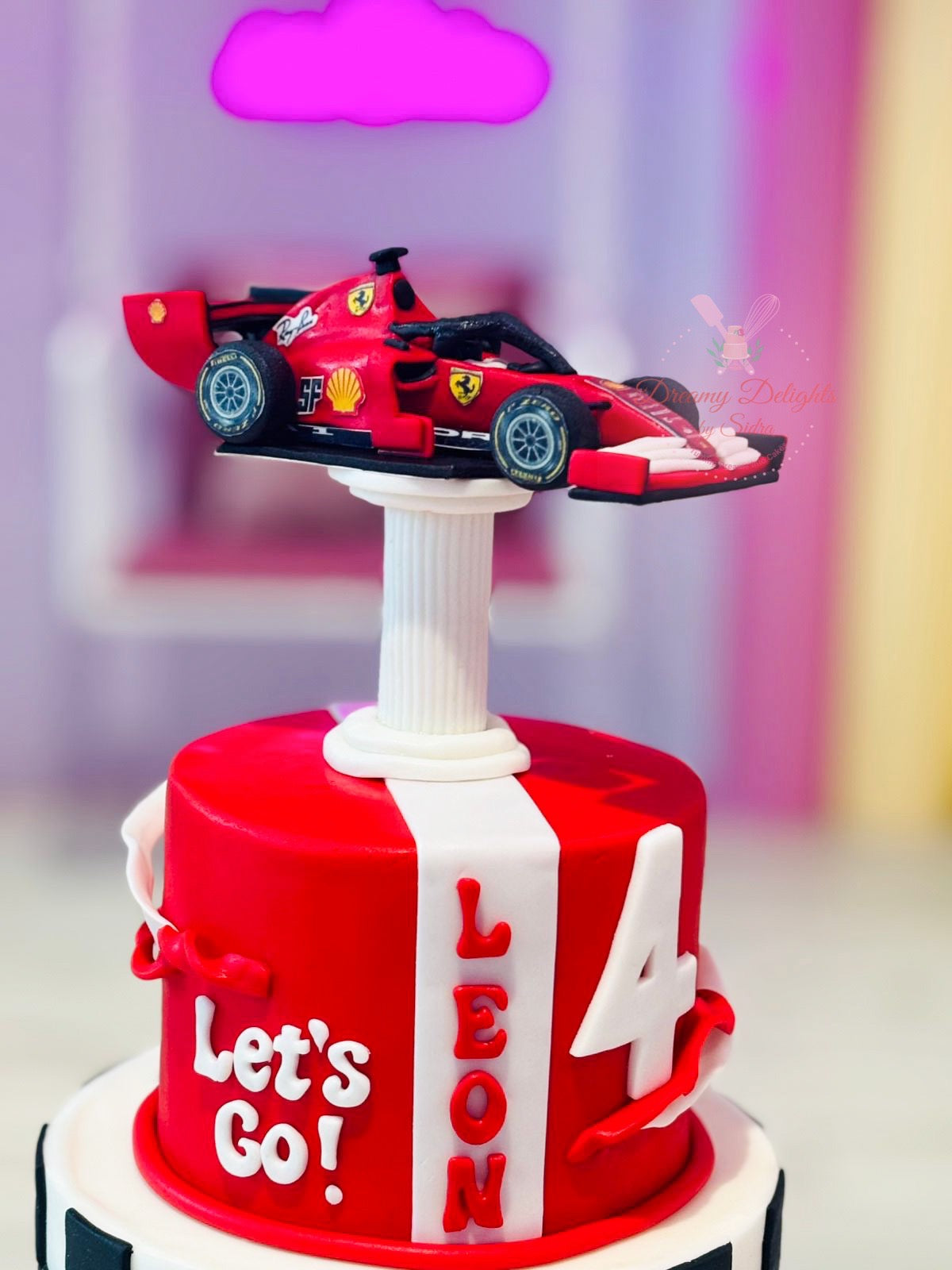 Ferrari Racing Birthday Cake