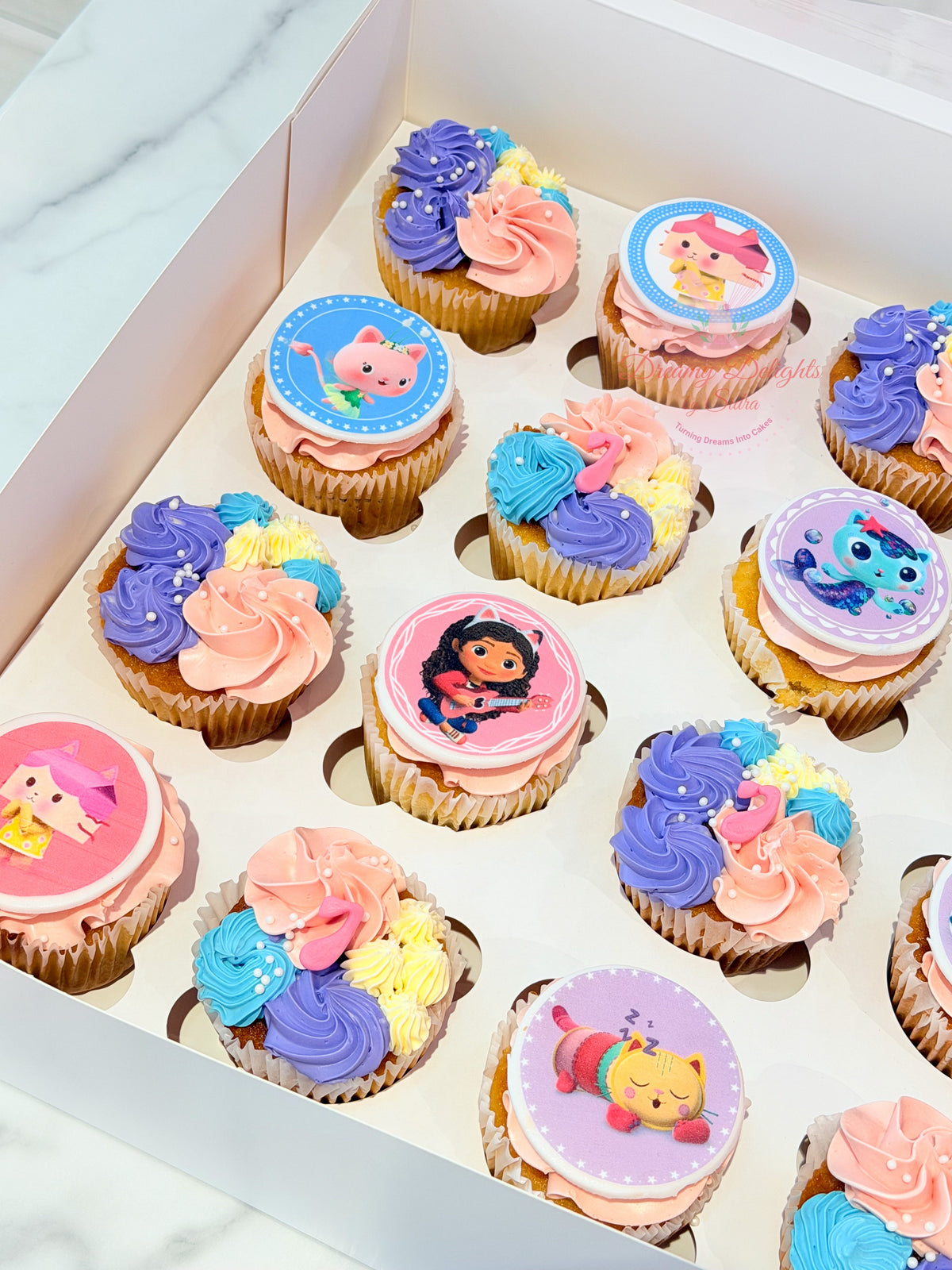 Gabby's Dollhouse Cupcakes